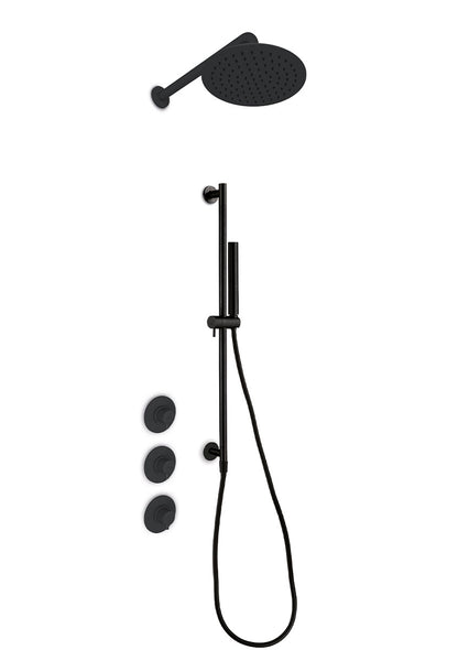 JEE-O slimline douche combinatie 05 Structuur zwart 800-6463