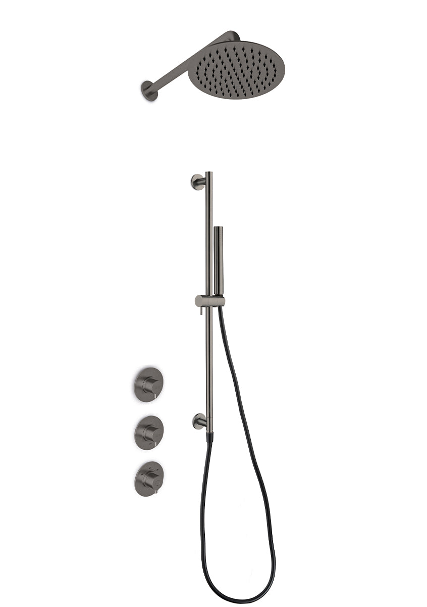JEE-O slimline douche combinatie 05 Dark steel 800-6469