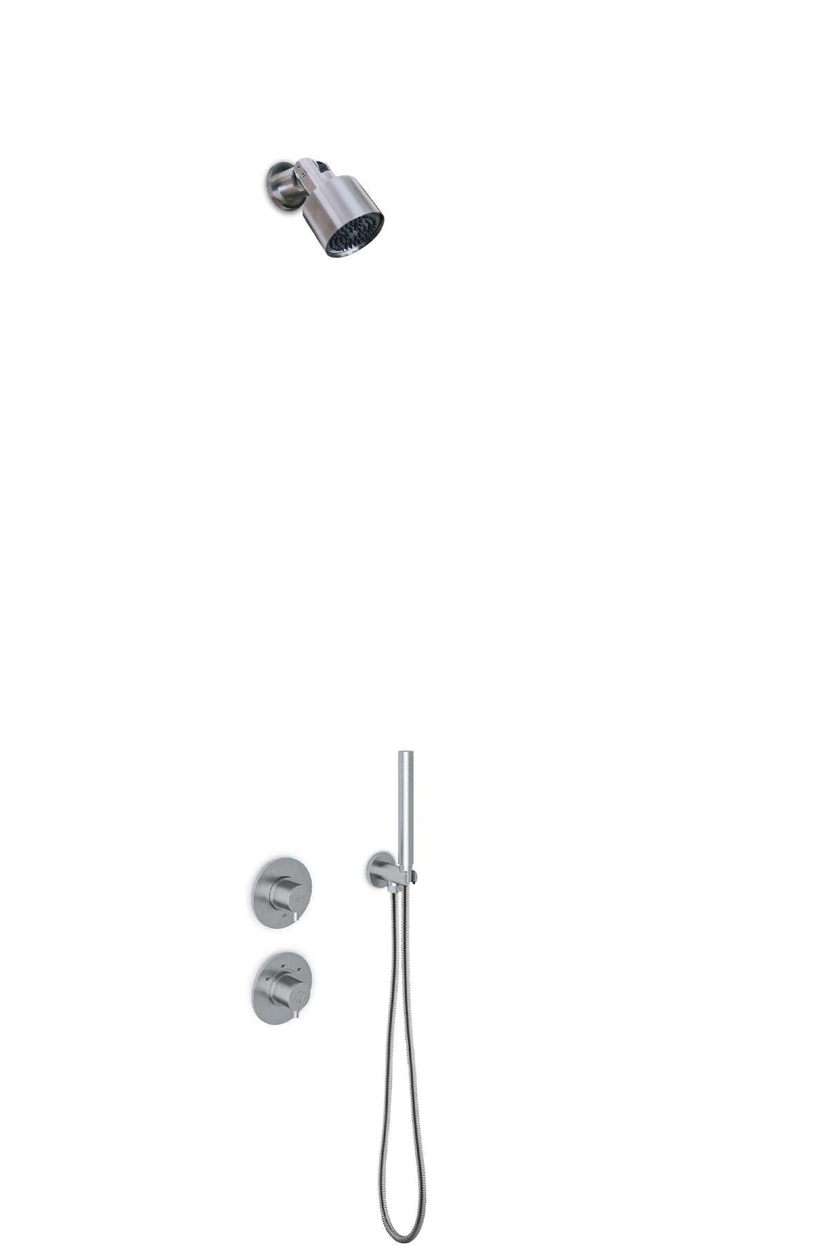 JEE-O slimline douche combinatie 06 Geborsteld 800-6480
