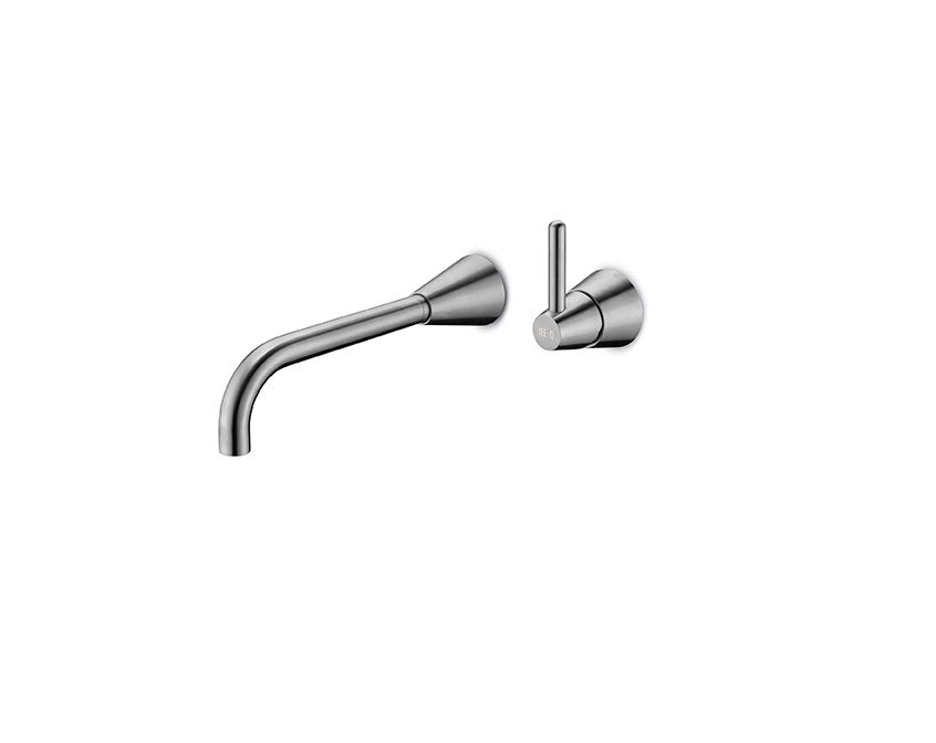 JEE-O cone wand wastafelkraan Geborsteld 900-1500