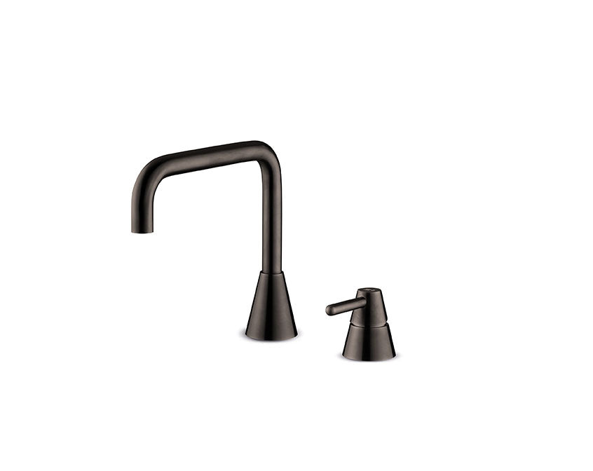 JEE-O cone 2-gats wastafelkraan laag Gun metal 900-1766