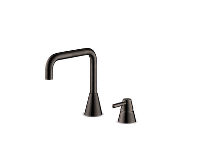 JEE-O cone 2-gats wastafelkraan laag Gun metal 900-1766
