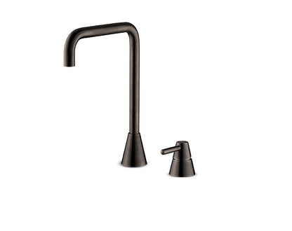JEE-O cone 2-gats wastafelkraan hoog Gun metal 900-1776