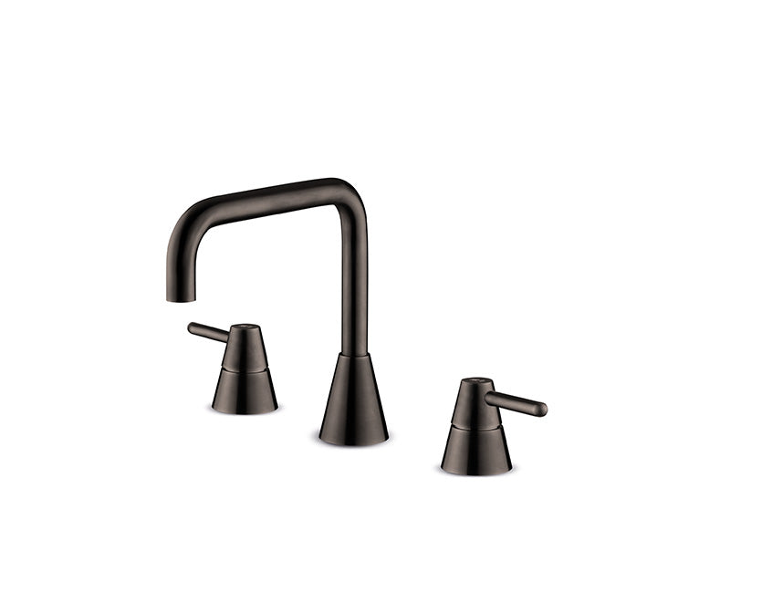 JEE-O cone 3-gats wastafelkraan Gun metal 900-1786