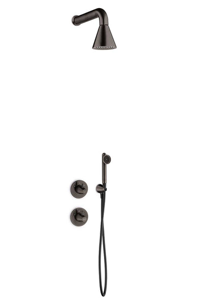 JEE-O cone douche combinatie 02 Gun metal 900-6426