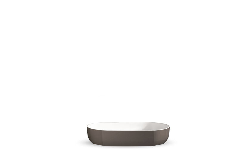 JEE-O bloom waskom ovaal Buitenzijde dark steel SWMBAS84 - dark steel