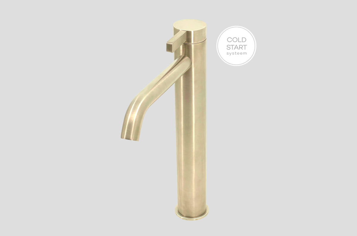Lagoo Como wastafelmengkraan – Geborsteld champagne PVD