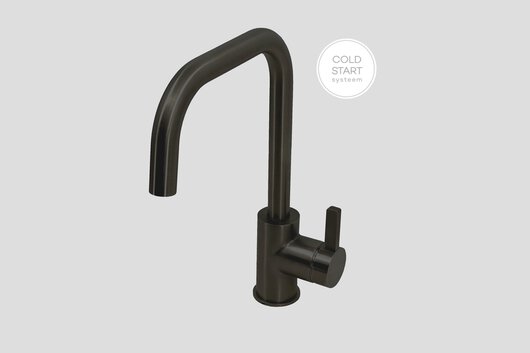 Lagoo Como CM1110 wastafelmengkraan met hoge draaibare uitloop – Mat zwart