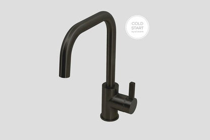Lagoo Como CM1110 wastafelmengkraan met hoge draaibare uitloop – Mat zwart