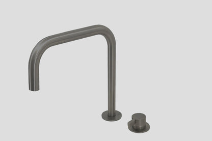 Lagoo Como 2-gats wastafelmengkraan – Geborsteld gunmetal PVD