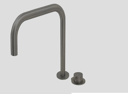 Lagoo Como 2-gats wastafelmengkraan – Geborsteld gunmetal PVD