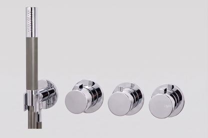 Lagoo Como CM2277 inbouw thermostaat ‘Tripple7’ met 3-weg omstel (afbouwdeel), handdouche en doucheslang – Chroom