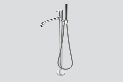 Lagoo Como CM3204 vrijstaande badmengkraan (afbouwdeel) met vaste uitloop, mixer, handdouche (staaf), doucheslang (150 cm) – Chroom