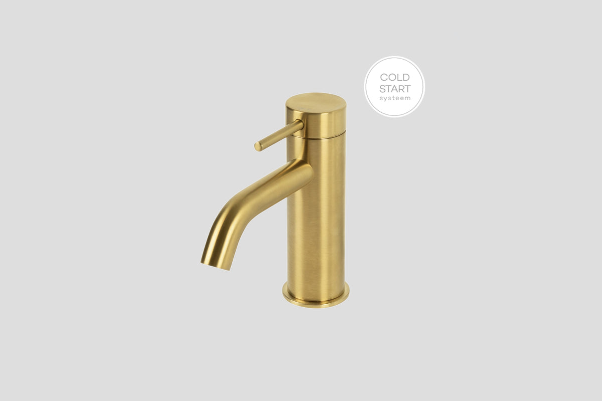 Lagoo Garda wastafelmengkraan – Geborsteld messing PVD