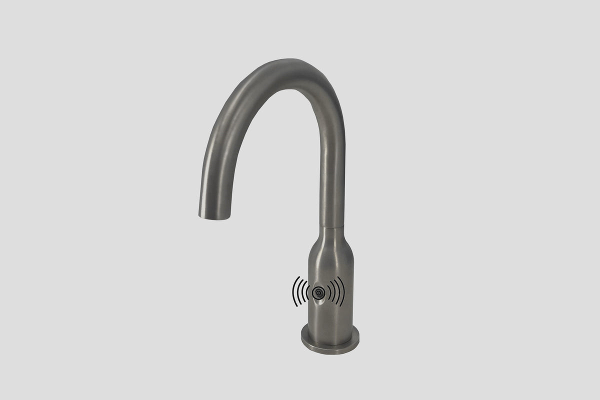 Lagoo Garda G1120 elektronische wastafelmengkraan met infrarood sensor – Geborsteld gunmetal PVD