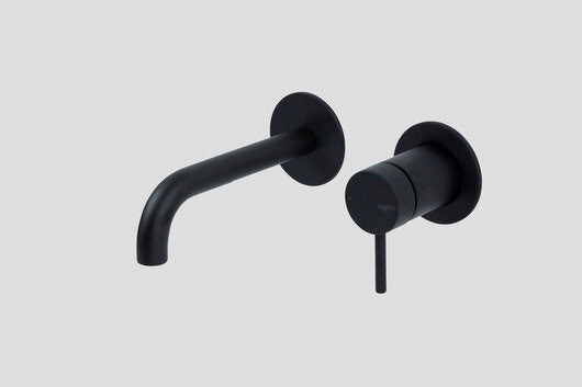 Lagoo Garda inbouw wastafelmengkraan – afbouwdeel – Mat zwart