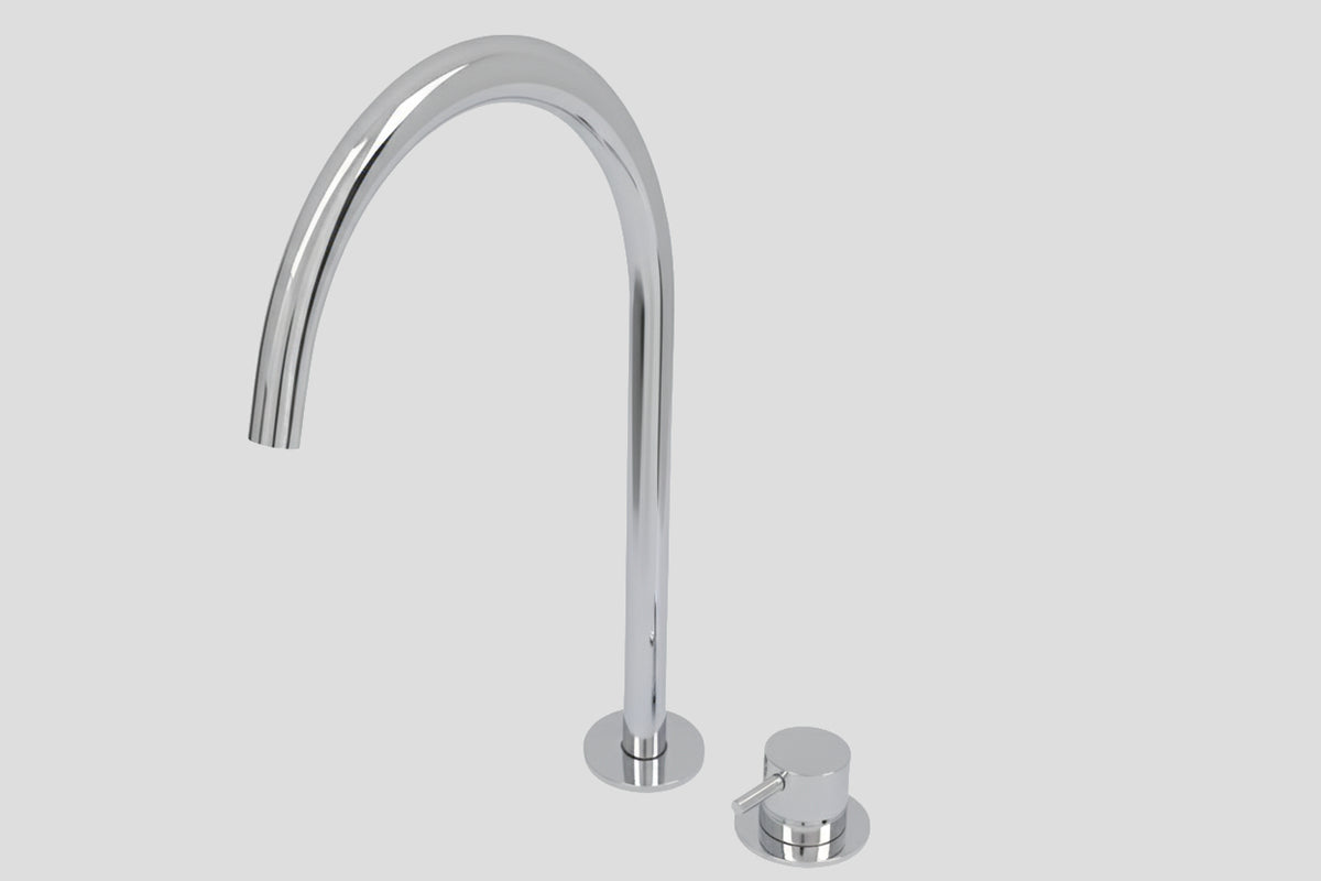 Lagoo Garda 2-gats wastafelmengkraan – Chroom