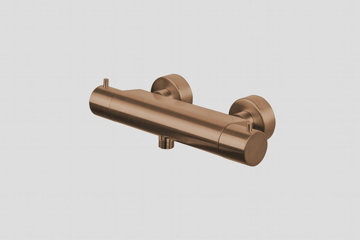 Lagoo Garda G2101 thermostatische douchemengkraan – Geborsteld koper PVD