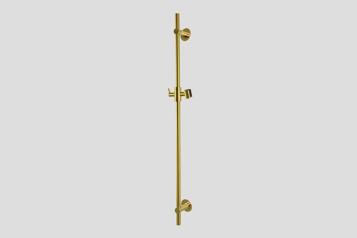 Lagoo Garda G2130 glijstang (messing) (90 cm) met geïntegreerde wateruitlaat – Geborsteld messing PVD