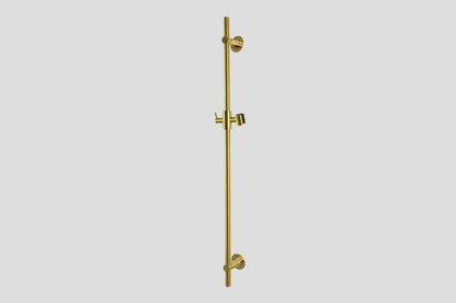 Lagoo Garda G2130 glijstang (messing) (90 cm) met geïntegreerde wateruitlaat – Geborsteld messing PVD