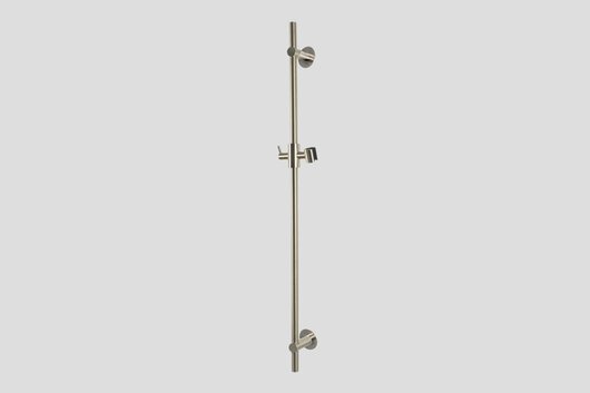 Lagoo Garda G2130 glijstang (messing) (90 cm) met geïntegreerde wateruitlaat – Geborsteld nikkel