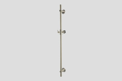 Lagoo Garda G2130 glijstang (messing) (90 cm) met geïntegreerde wateruitlaat – Geborsteld nikkel