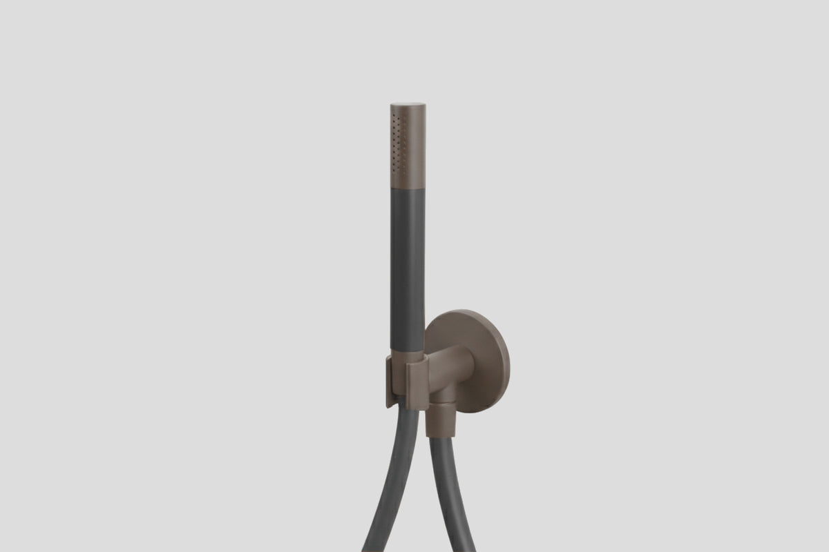 Lagoo Garda G2240 handdouchehouder met wanduitlaat, handdouche (staaf), doucheslang (150 cm) – Tuscany