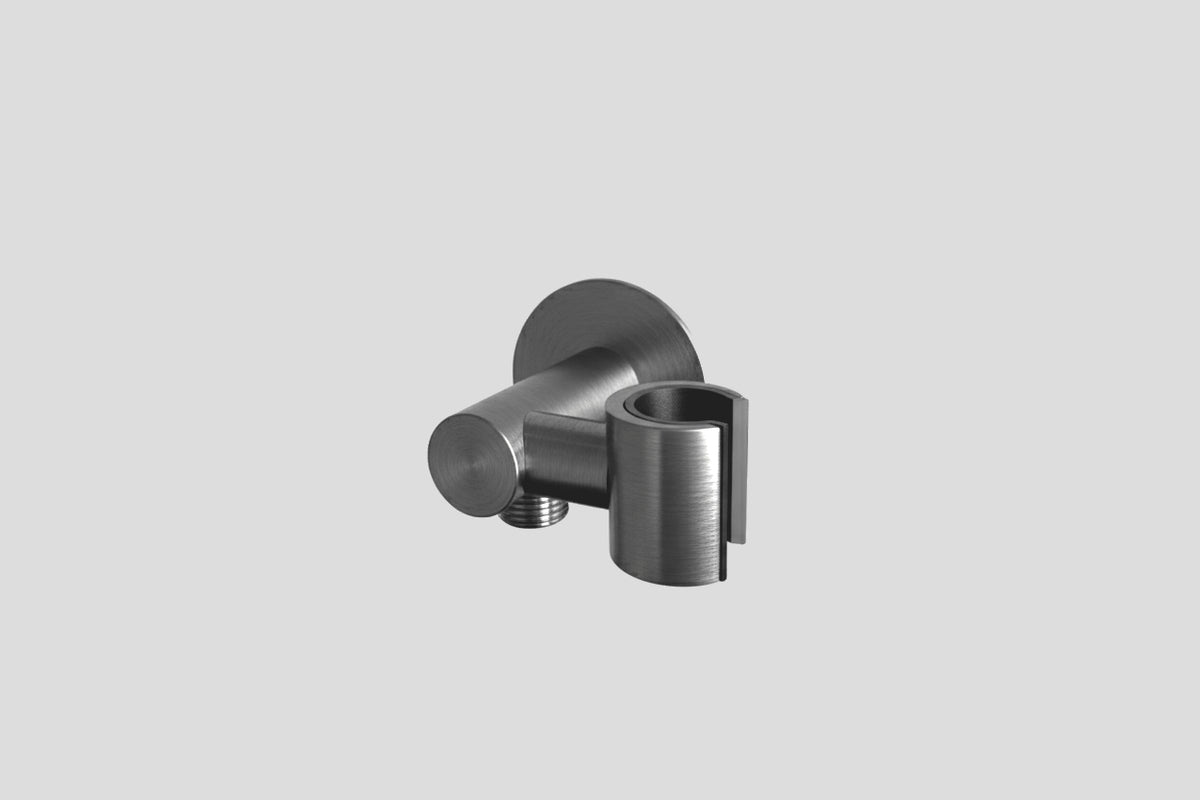 Lagoo Garda G2245 handdouchehouder met draaibare houder + wanduitlaat – Geborsteld gunmetal PVD