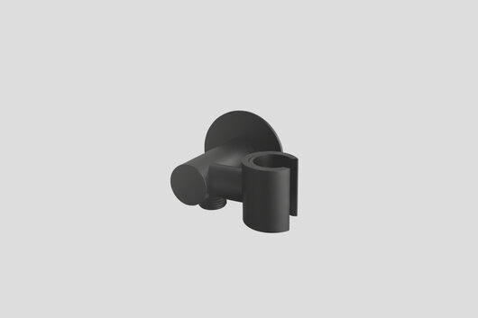 Lagoo Garda G2245 handdouchehouder met draaibare houder + wanduitlaat – Mat zwart