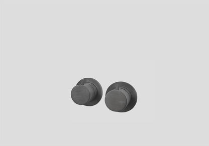 Lagoo Garda G2267 inbouw thermostaat ‘Tripple7’ met 1 stopkraan (afbouwdeel) – Geborsteld gunmetal PVD