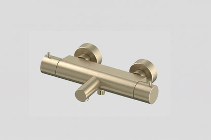 Lagoo Garda G3100 thermostatische badmengkraan – Geborsteld champagne PVD