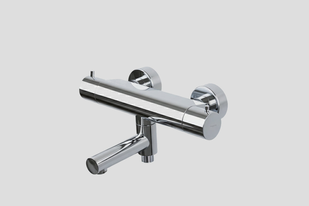 Lagoo Garda G3101 thermostatische badmengkraan met draaibare uitloop en geintegreerd omstel – Chroom