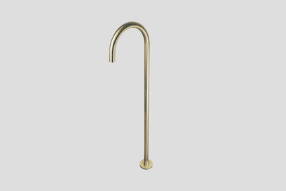 Lagoo Garda G3202 vrijstaande baduitloop (afbouwdeel) – Geborsteld champagne PVD