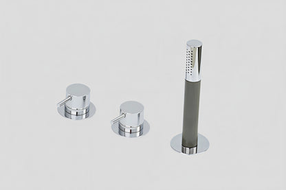 Lagoo Garda G3212 badrandcombinatie met 2 mengkranen en handdouche (staaf) – Chroom