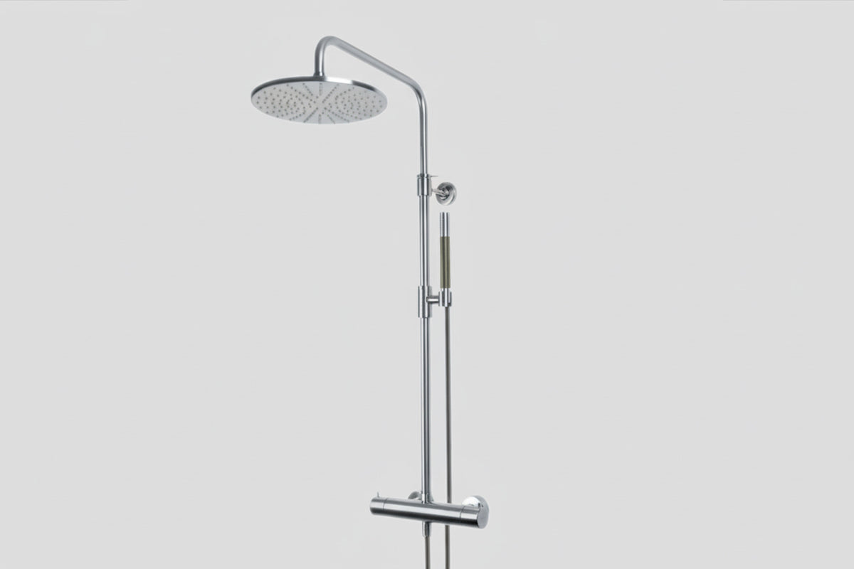 Lagoo Garda G5201 thermostatische douche set met hoofddouche (250 mm) en handdouche (staaf) – Chroom
