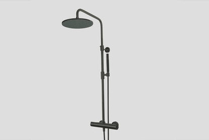 Lagoo Garda G5201 thermostatische douche set met hoofddouche (250 mm) en handdouche (staaf) – Mat zwart