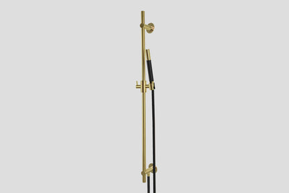 Lagoo Garda G5220 glijstang (messing) met geïntegreerde wateruitlaat en handdouche (staaf) – Geborsteld messing PVD