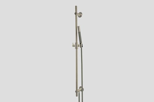 Lagoo Garda G5220 glijstang (messing) met geïntegreerde wateruitlaat en handdouche (staaf) – Geborsteld nikkel