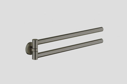 Lagoo Garda G6106 zwenkbare handdoekhouder – Geborsteld gunmetal PVD