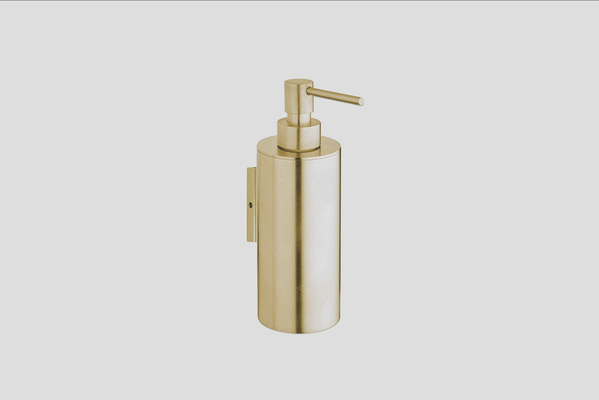 Lagoo Garda G6108 zeepdispenser (wandmontage) – Geborsteld champagne PVD