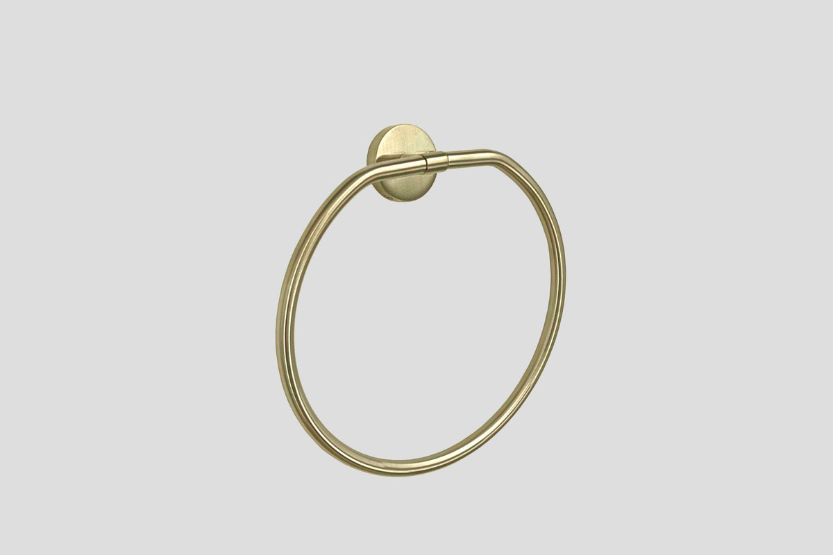 Lagoo Garda G6111 handdoekring – Geborsteld champagne PVD