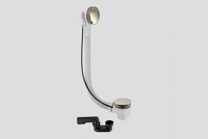 Lagoo Garda G6120 badoverloop met plug en sifon – Geborsteld nikkel