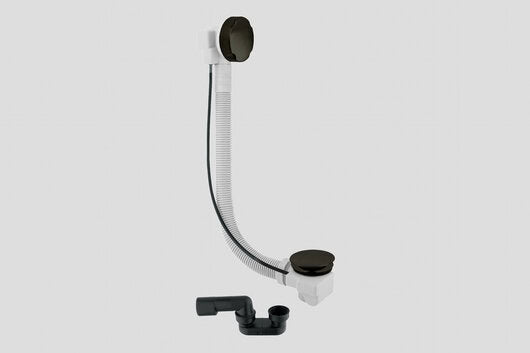 Lagoo Garda G6120 badoverloop met plug en sifon – Mat zwart
