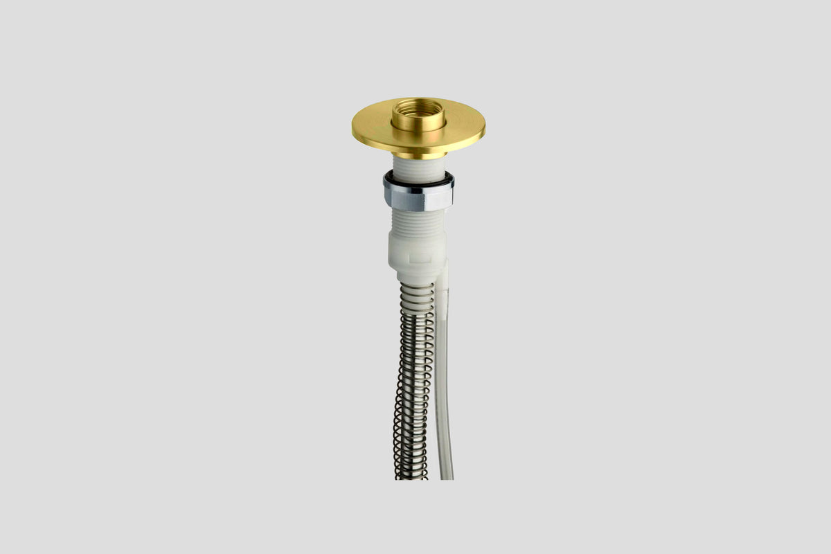 Lagoo Garda G6123 baddoorvoerset follow-me – Geborsteld messing PVD