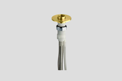 Lagoo Garda G6123 baddoorvoerset follow-me – Geborsteld messing PVD