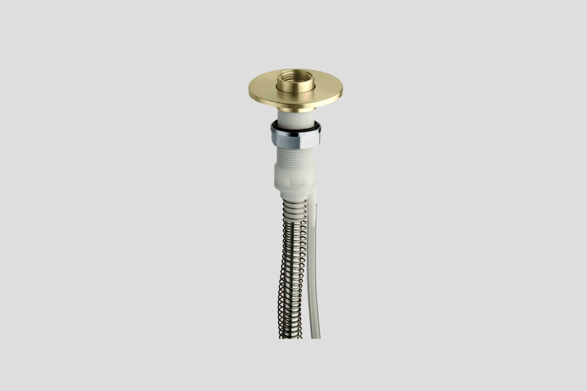 Lagoo Garda G6123 baddoorvoerset follow-me – Geborsteld champagne PVD
