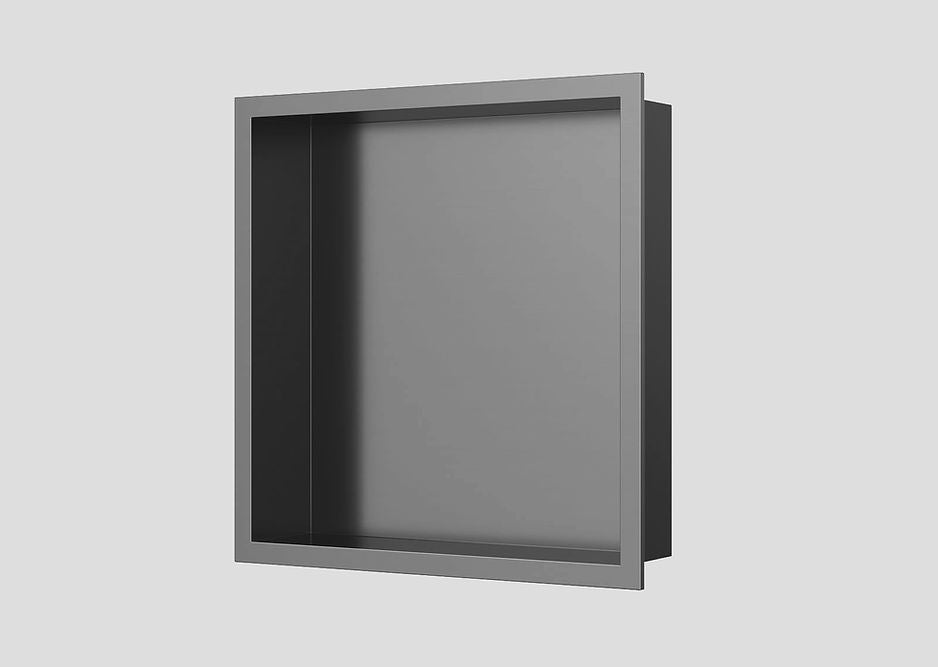 Lagoo Garda RVS inbouwnis – Geborsteld gunmetal PVD