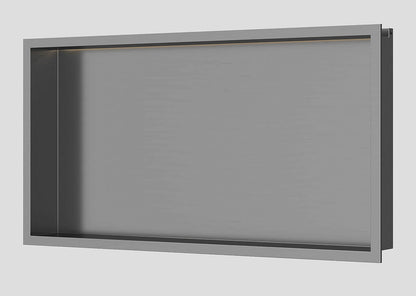 Lagoo Garda RVS inbouwnis – Geborsteld gunmetal PVD