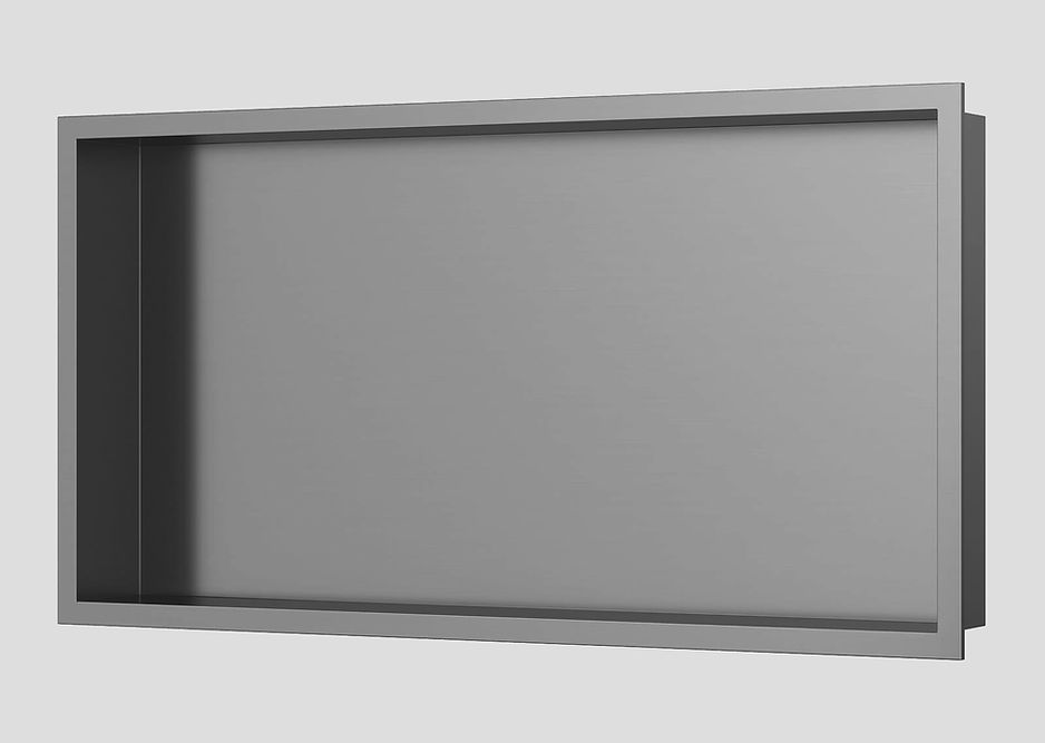 Lagoo Garda RVS inbouwnis – Geborsteld gunmetal PVD