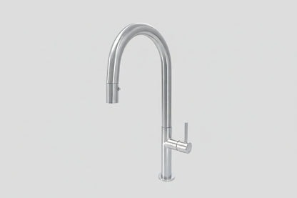 Lagoo Garda G7004 keukenmengkraan met draaibare uitloop (rond) en uitneembare handdouche – Chroom